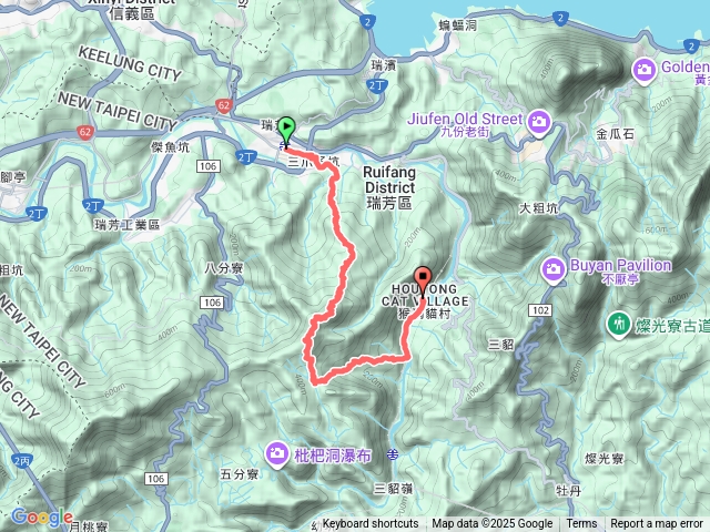 瑞芳車站-三爪子坑山--柴寮古道--猴硐預覽圖