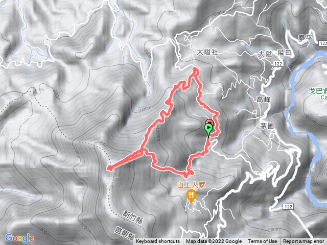 鵝公髻山第二回，二上一下