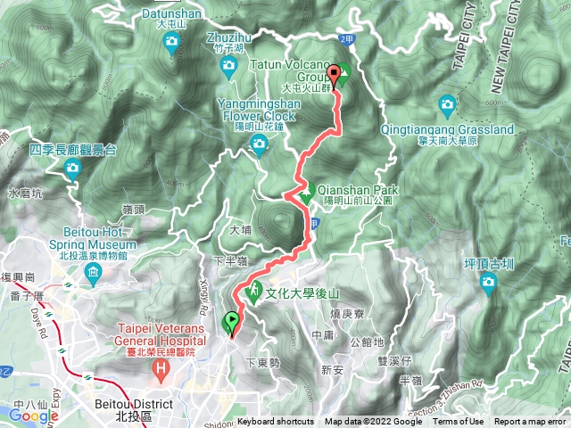 天母古道 七星山主峰峰苗圃線