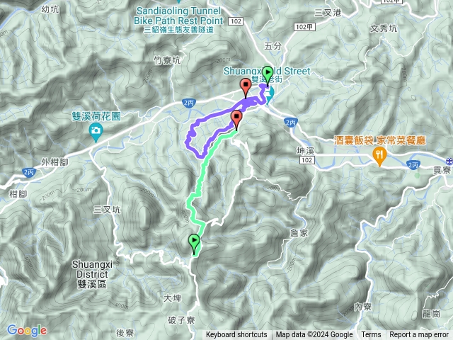 2024.07.20雙溪苕谷坑山循山稜線下山腰水管路出雙臻園民宿