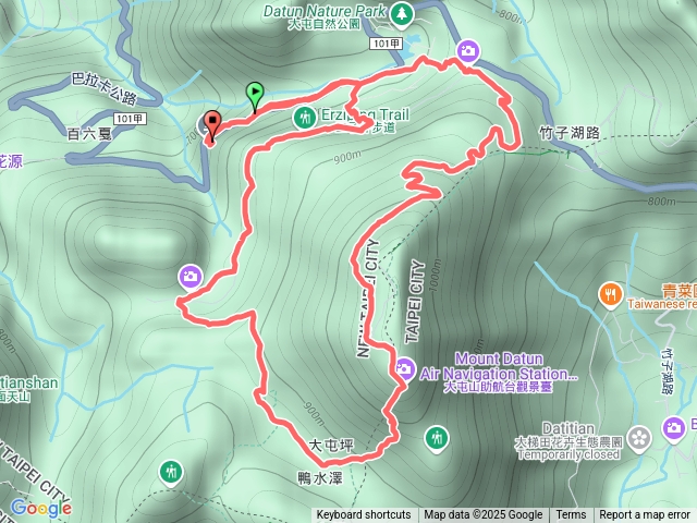 于佑任墓、二子坪、大屯山