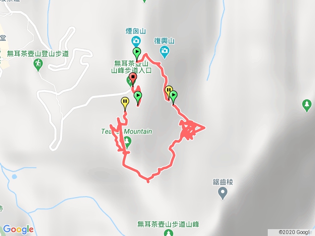 黃金洞上-茶壺山頂下山