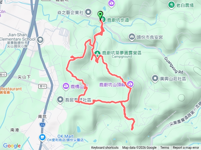鹿廚坑步道三山大O