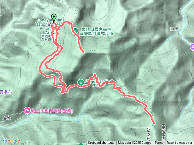 東眼山-親子峰步道-東滿步道4.4k