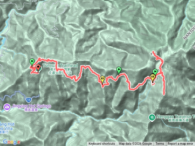 奇萊南峰步道南華山步道