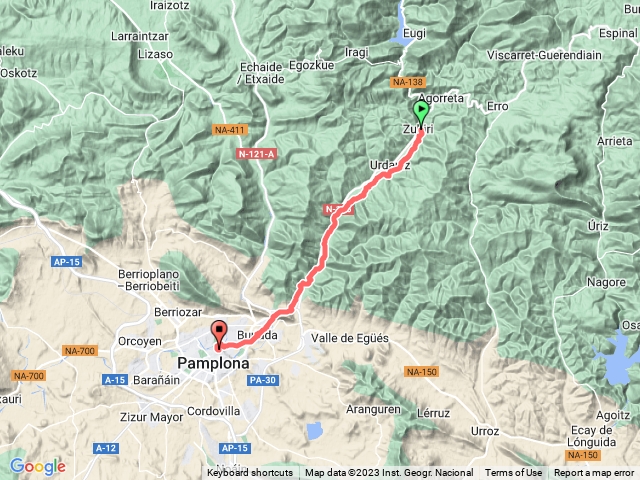 法國之路 D4 Zubiri to Pamplona