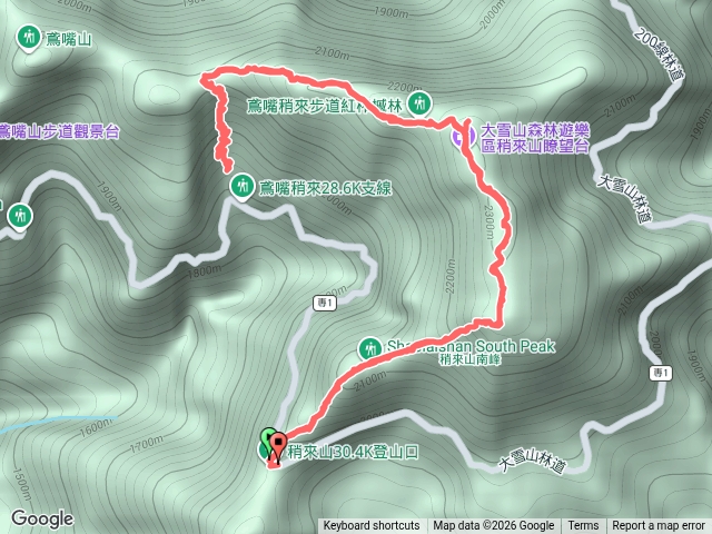 稍來山/30.5/28.6原路折返預覽圖