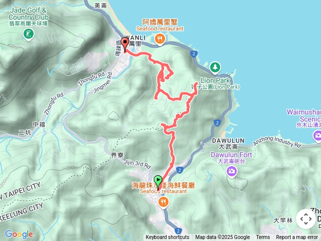 大路嶺古道-馬鋉山 -馬鋉山東峰-馬鋉山東北峰-大武崙澳古道-萬中瀑布-獅頭瀑布-金剛岩-萬里
