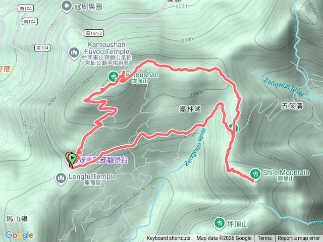 台南獅額山走崁頭山o繞預覽圖