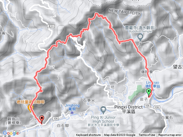 柴橋坑山→姜南山→522峰→薯榔尖北稜→薯榔尖→薯榔尖西南稜→出一坑口站