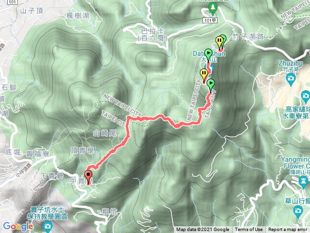 大屯山主峰、南峰、西峰