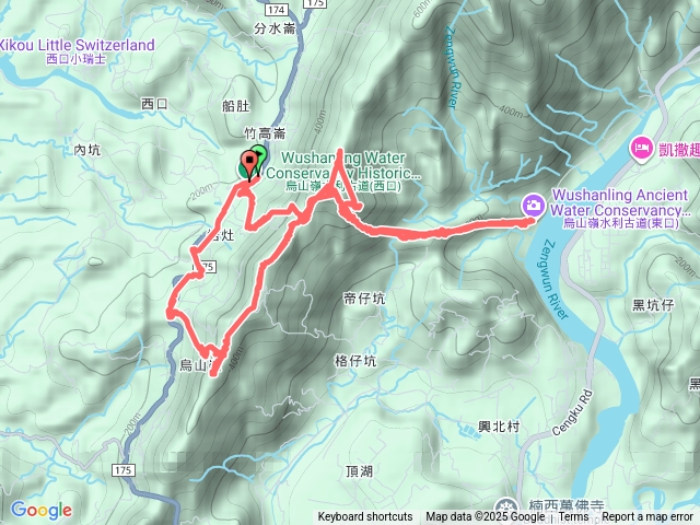 烏山嶺水利古道+鳥子嶺O型預覽圖