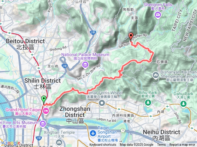 20250216劍潭-大崙頭山-至善路預覽圖