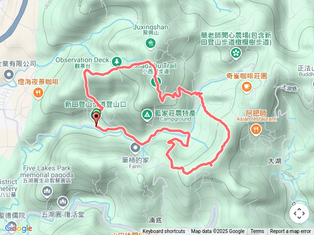 新田和大胡山o繞