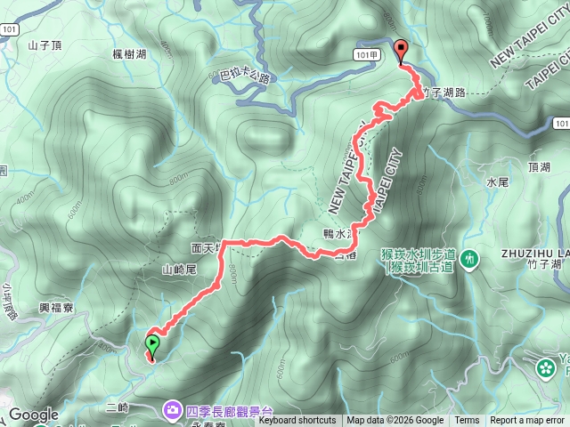 清天宮--大屯山西峰--南峰--主峰--二子坪服務中心預覽圖