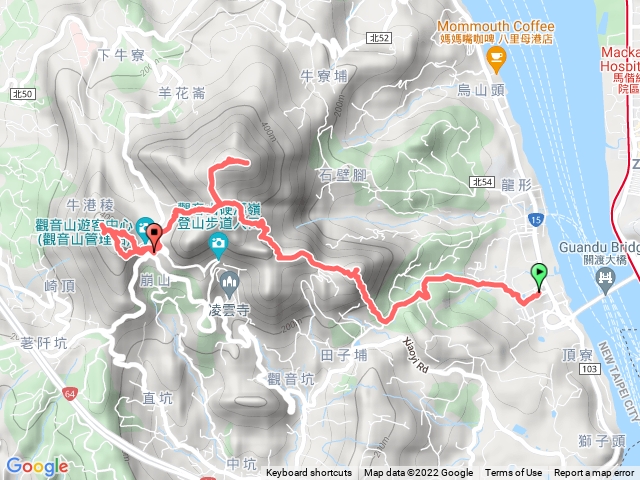 觀音山 (占山~駱駝嶺~硬漢嶺~牛港稜) 2022-01-30