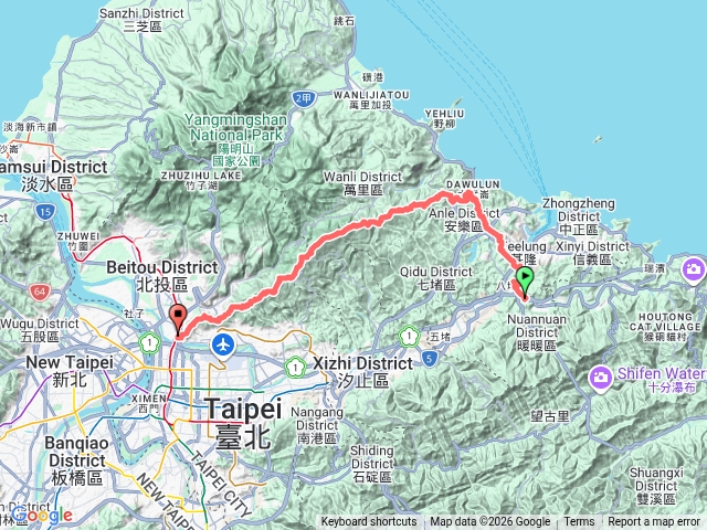 暖暖車站到 劍潭捷運站_越野預覽圖