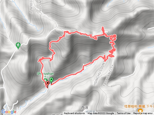 石牛山往新柑坪山岔路0