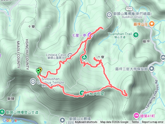 玖玖山猿山六寮山獅尾山