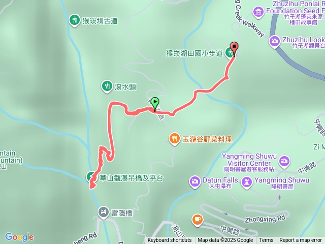 猴崁湖田園步道至草嶺吊橋預覽圖