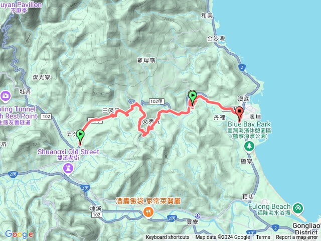 雙溪車站、慈安宮、雙澳山、觀日亭、峰，文秀坑、有去丹裡山、澳底