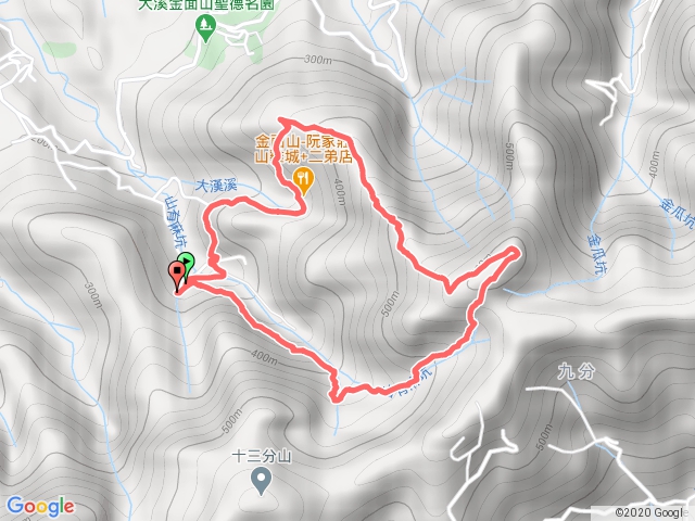 大溪最高峰-金面山(3上1下)O行