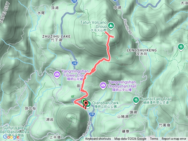 台北 北投 七星山主東峰(苗圃登山口線)