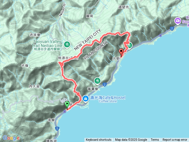 桃源谷（宜蘭大溪火車站--大里火車站）