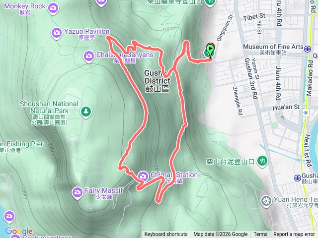 小百岳集起來壽山、泰國谷、一簾幽夢步道202603281259預覽圖