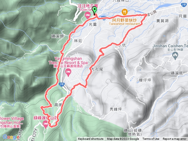 【新北金山】 朝天宮-清水溪公園-八煙溪畔保甲路-八煙溫泉步道-大孔尾步道-南勢湖古道O型