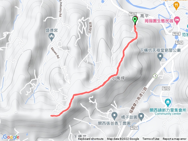 新竹關西流民窩山_七峰連走來回