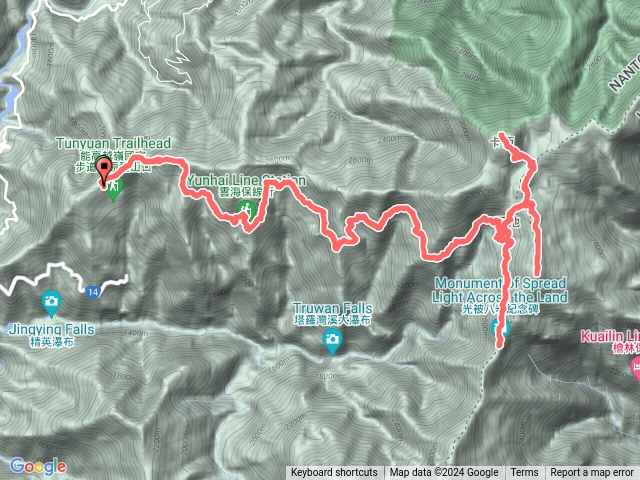 奇萊南峰南華山高繞下光被八表