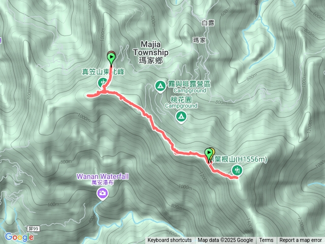 20250219_真笠山東北峰到鱈葉根山來回