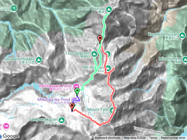 劍岳、立山縱走20260924～26