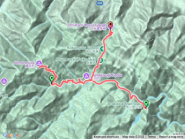 屋久島（荒川登山口-繩文杉-白谷雲水峽）