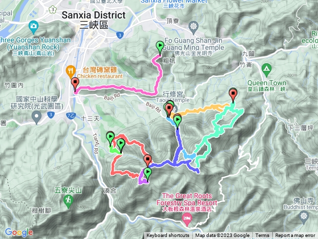 白雞山、雞罩山、鹿窟尖、王公坑、溪南尖、六寮崙