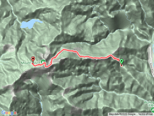 七卡到雪山主峰翠池