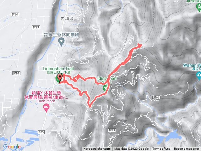 2023笠頂山 真笠山西南峰(3號路線上 4號路線下)