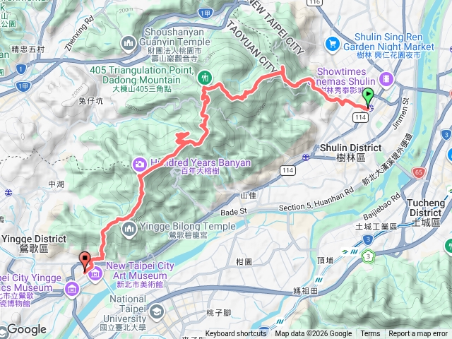 【微笑山線】 405高地段+百年大榕樹段+大湖之森步道預覽圖