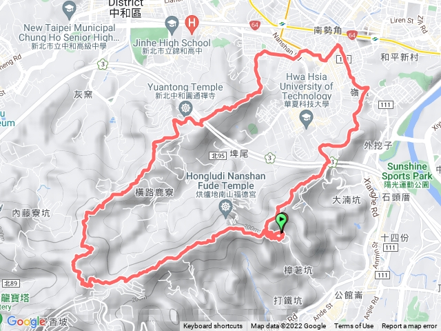 中和觀光登山步道O繞