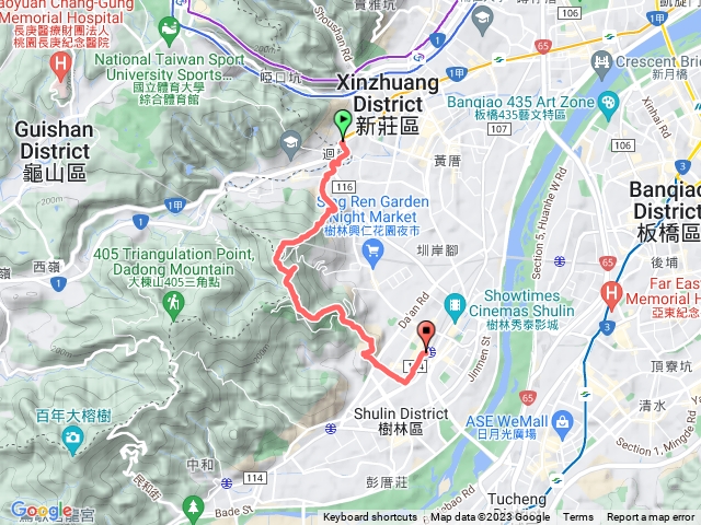 迴龍、三角埔頂山、青龍嶺、大同山、樹林車站