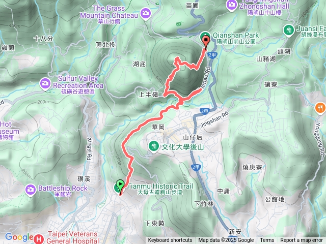 天母古道沙帽山