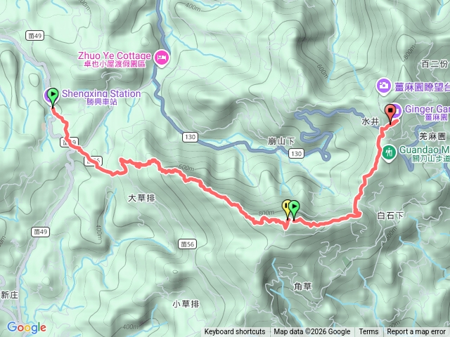 勝興車站到薑麻園縱走