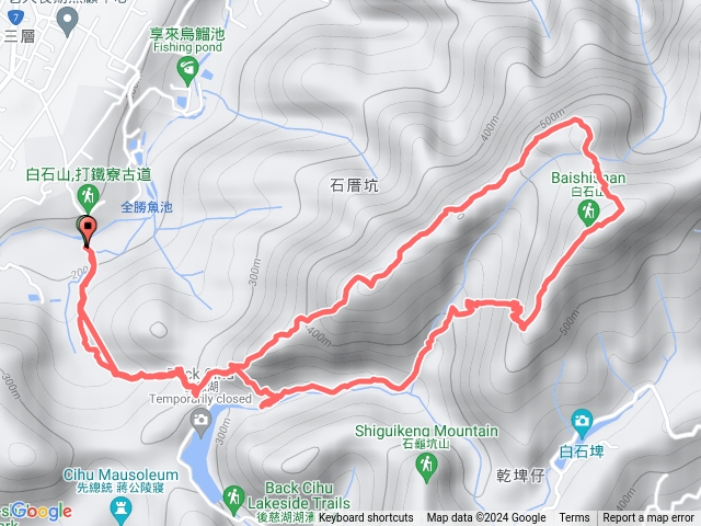 打鐵寮古道、石厝坑山、白石山