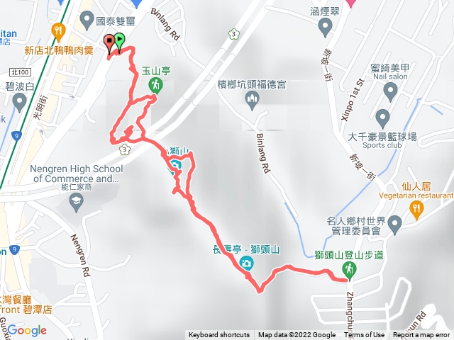 新店小獅山中興路登山口O型