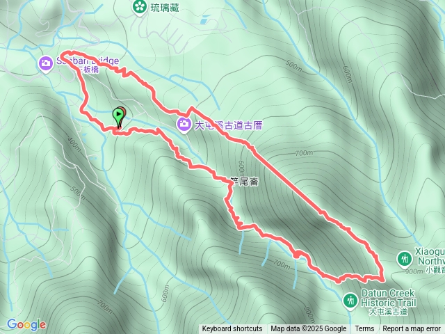 竿尾崙山-大屯溪古道
