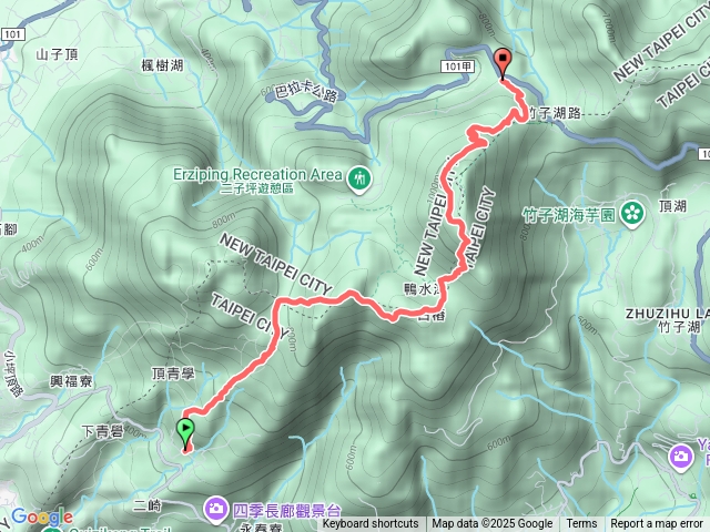 青天宮上大屯山西峰、南峰、主峰，車道下二子坪遊客中心-20251130預覽圖