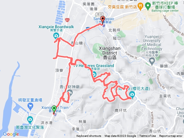 香山/青青草原/風情海岸/三姓橋