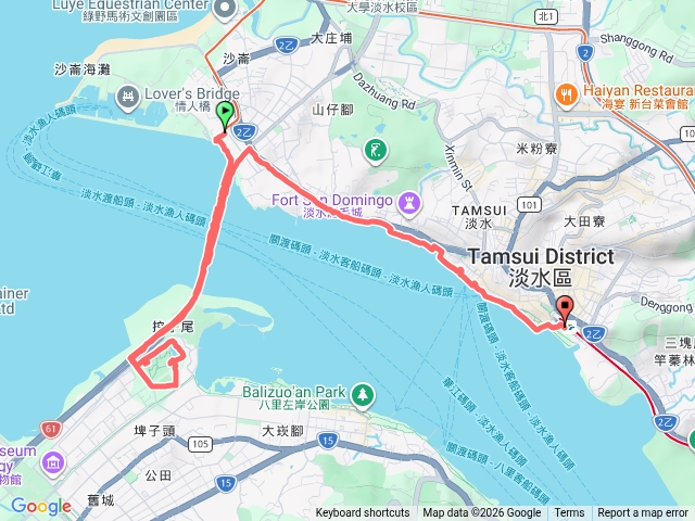 淡江大橋淡水金色水岸縱走