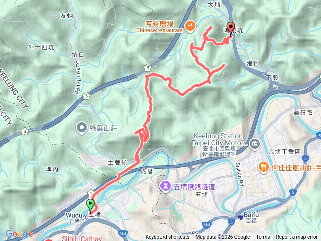 五堵火車站到瑪陵尖預覽圖